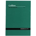 COLLINS NOTEBOOK WHERE IS IT AZ INDEX 120 PAGE A6 GREEN