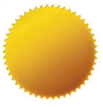 EMBOSSING STAMP FOIL GOLD 50MM PACK 60