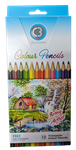 C3 TRIANGULAR COLOURED PENCIL ASSORTED PACK 12