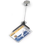 DURABLE CARD HOLDER ACRYLIC PRO WITH REEL