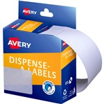 AVERY 937306 LABEL DISPENSER RECTANGLE 76 X 29MM WHITE PACK 180