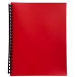 DISPLAY BOOK A4 20 POCKET RED
