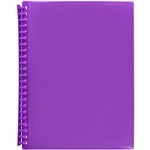 MARBIG DISPLAY BOOK REFILLABLE INSERT COVER 20 POCKET A4 PURPLE