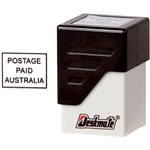 DESKMATE PREINKED MESSAGE STAMP POSTAGE PAID BLACK