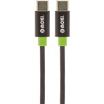 MOKI SYNCHARGE BRAIDED CABLE USBC TO USBC 900MM BLACK
