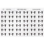 AVERY 43325 LATERAL FILE LABEL SIDE TAB COLOUR CODE Y 25 X 38MM WHITE PACK 180