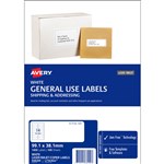 AVERY 938209 L7163 GENERAL USE LABEL LASERINKJET 14UP WHITE PACK 100