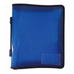 PICTOR ZIPPER BINDER A4 3D 25MM WITH HANDLE BLUE