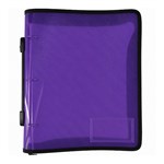 PICTOR ZIPPER BINDER A4 3D 25MM WITH HANDLE PURPLE
