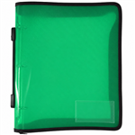 BINDER ZIPPED A4 3D 25mm GREEN