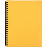 PICTOR DISPLAY BOOK A4 20 POCKET YELLOW