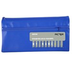 PICTOR NAME ALPHABET PENCIL CASE 350 X 180MM BLUE