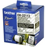 BROTHER DK22113 CONTINUOUS FILM LABEL ROLL 62MM X 1524M CLEAR