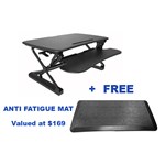 ARISE DESKALATOR MEDIUM 890 X 590MM BLACK