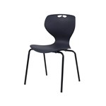 SYLEX ROSWELL CHAIR 4LEG 460MM CHARCOAL SEAT BLACK FRAME