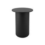 RAPIDLINE ROUND HIGH BAR TABLE DRUM BASE 900MM X 1050MM BLACK TOP AND BLACK PC FRAME