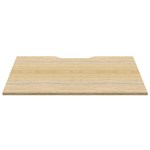 RAPIDLINE SCREEN SCALLOPED DESK TOP 1200 X 750 NATURAL OAK