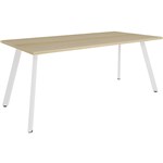 RAPIDLINE ETERNITY MEETING TABLE 1800 X 900MM NATURAL OAKWHITE