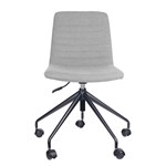 RAPIDLINE PIXEL SWIVEL 5 STAR BASE CHAIR  LIGHT GREYBLACK