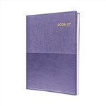 COLLINS VANESSA FY145V55 FINANCIAL YEAR DIARY DAY TO PAGE A4 PURPLE