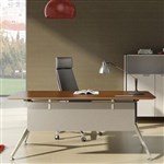 POTENZA OFFICE DESK 1800 X 800 X 750MM VIRGINIA WALNUT MELAMINE