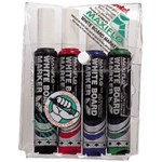 PENTEL MWL6 MAXIFLO WHITEBOARD MARKER CHISEL 70MM ASSORTED WALLET 4