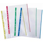 PROTEXT PREMIUM EXTRA HEAVY DUTY SHEET PROTECTORS 80 MICRON A4 COLOURED SPINE PACK 100