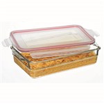 GLASSLOCK RECTANGULAR GLASS OVEN SAFE BAKING DISH 2200ML