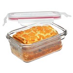 GLASSLOCK RECTANGULAR GLASS CONTAINER OVEN SAFE 1730ML