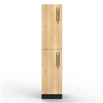 STEELCO LAMINATE LOCKER 2 DOOR 1850 X 400 X 500MM NATURAL OAK
