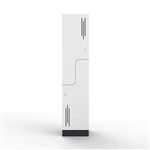 STEELCO LAMINATE LOCKER Z DOOR 1850 X 400 X 500MM WHITE