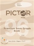 PICTOR PREMIUM MINI 225 X 175MM  96 PAGE GRID BOOK 5MM SQUARES 70GSM SOLAR SYSTEM