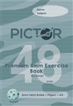 PICTOR PREMIUM EXERCISE BOOK FEINT RULED 8MM 70GSM 48 PAGE A4 MOON
