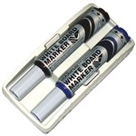 PENTEL MWL MAXIFLO WHITEBOARD MARKER ERASER SET BLUEBLACK PACK 2