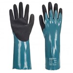 PORTWEST SANDY GRIP LITE GAUNTLET LARGE BLUE AND BLACK