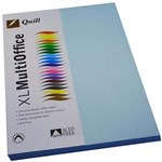QUILL COLOURED A4 COPY PAPER 80GSM POWDER BLUE PACK 100 SHEETS