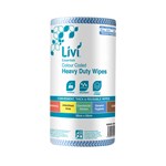 LIVI ESSENTIALS COMMERCIAL WIPES BLUE CARTON 4