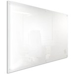 VISIONCHART LUMIERE MAGNETIC GLASSBOARD WITH PEN TRAY 2100 X 1200MM WHITE