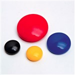 VISTA MAGNETIC WHITEBOARD BUTTONS 40MM ROUND BLACK PACK 4