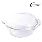 CONNOISSEUR GLASS COVERED CASSEROLE DISH 2 LITRE