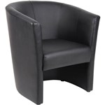 YS DESIGN TUB CHAIR SINGLE PU BLACK