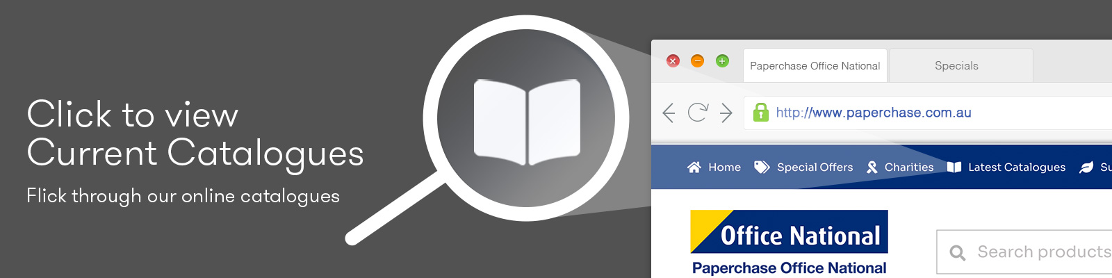 Click to view current catalogues